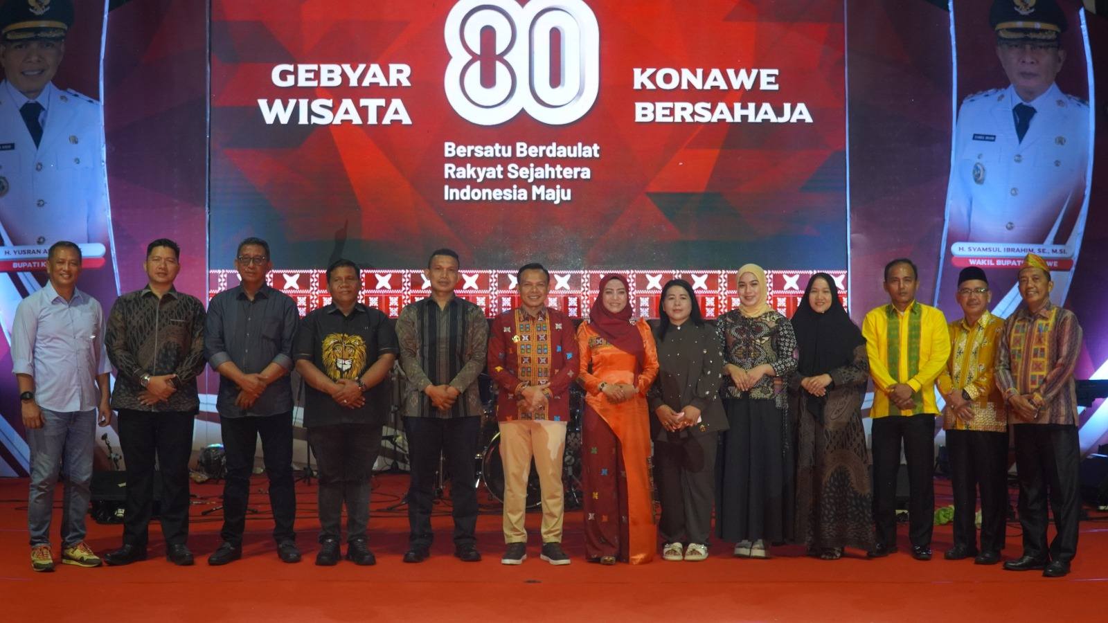 Bupati Konawe Buka Acara Gebyar Wisata Sambut HUT RI ke-80