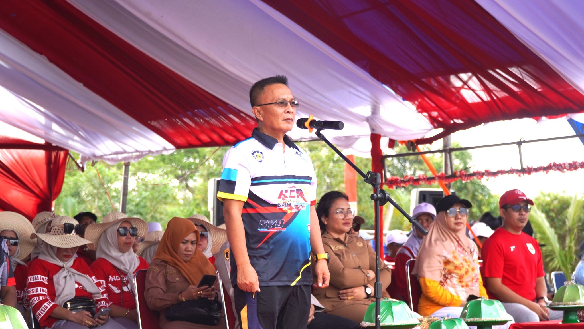 Wakil Bupati Konawe Buka Porseni HUT ke-80 RI di Kapoiala