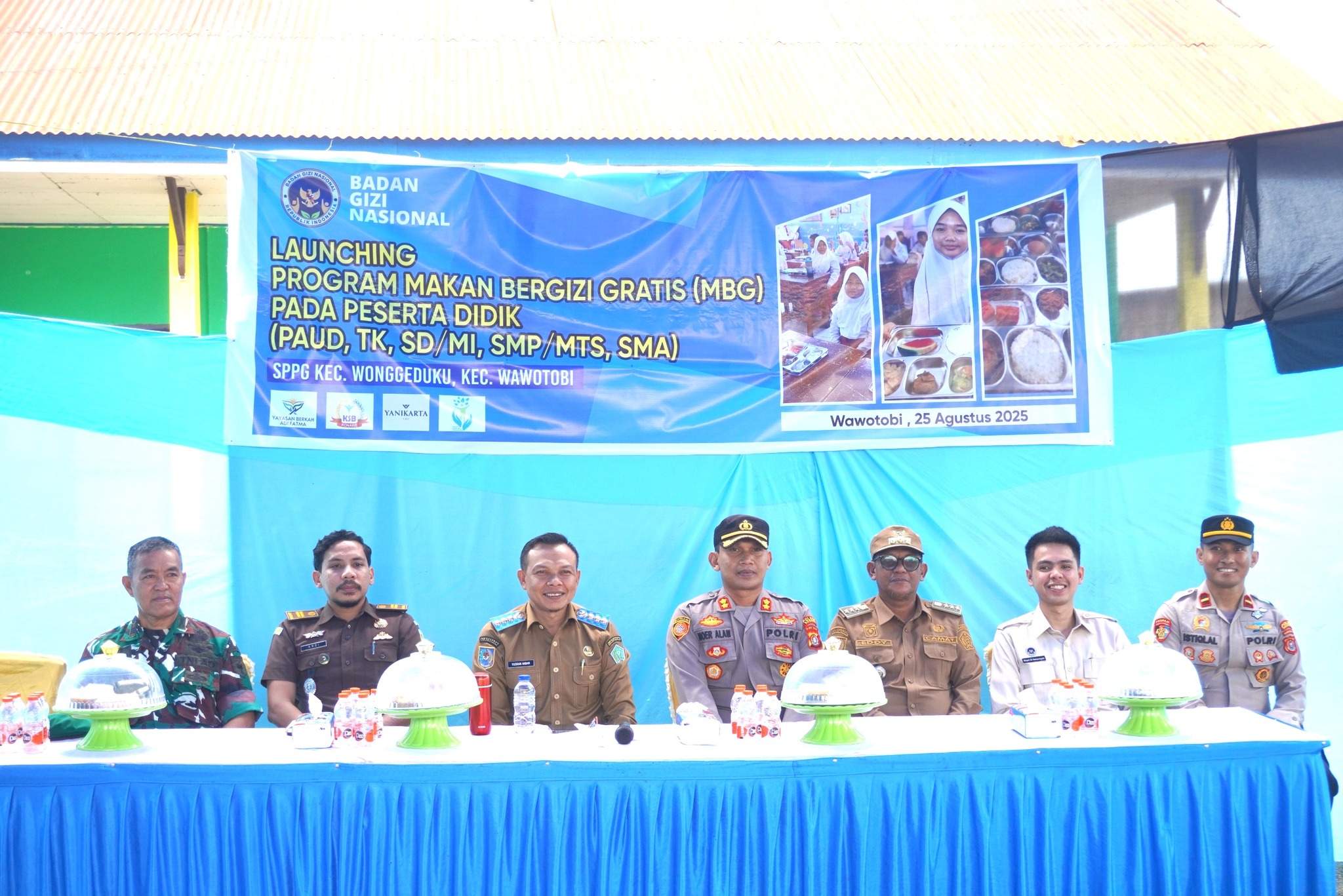Bupati Konawe Buka Launching Program Makanan Bergizi Gratis di Kecamatan Wawotobi