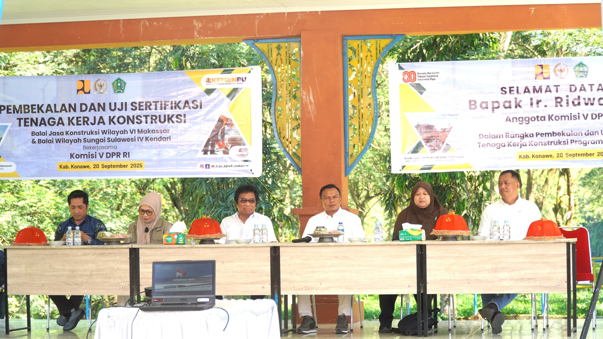 Bupati Konawe Hadiri Pembekalan dan Uji Sertifikasi Tenaga Konstruksi