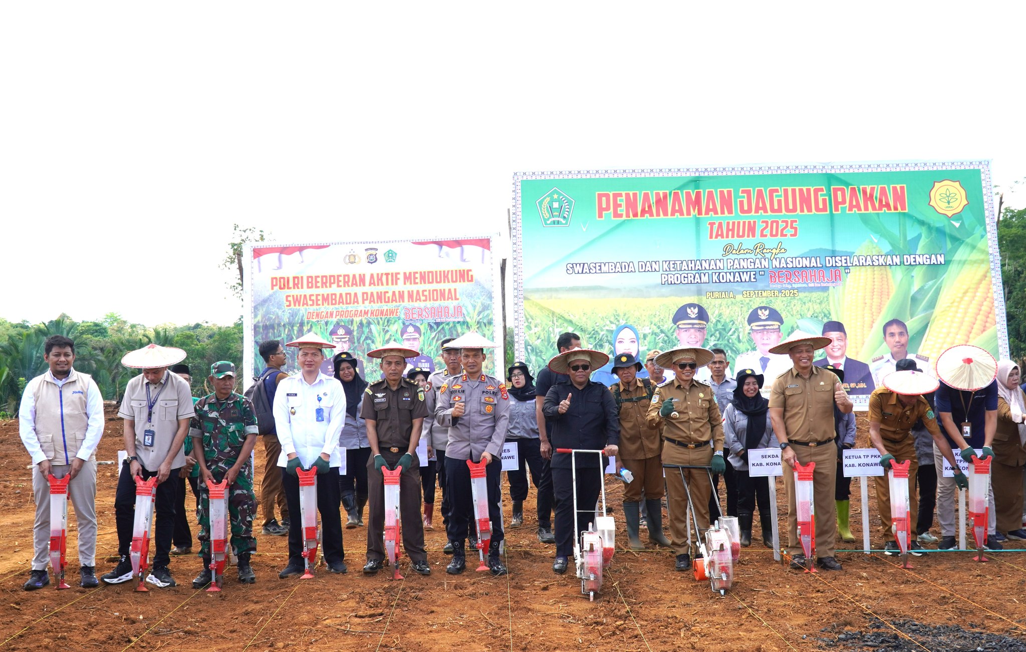 Bupati Konawe Buka Kegiatan Penanaman Jagung Pakan 2025