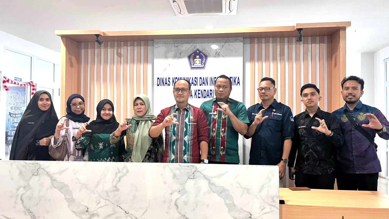Kunjungan Diskominfo Konawe ke Diskominfo Kota  Kendari untuk Tingkatkan Monev Keterbukaan Informas