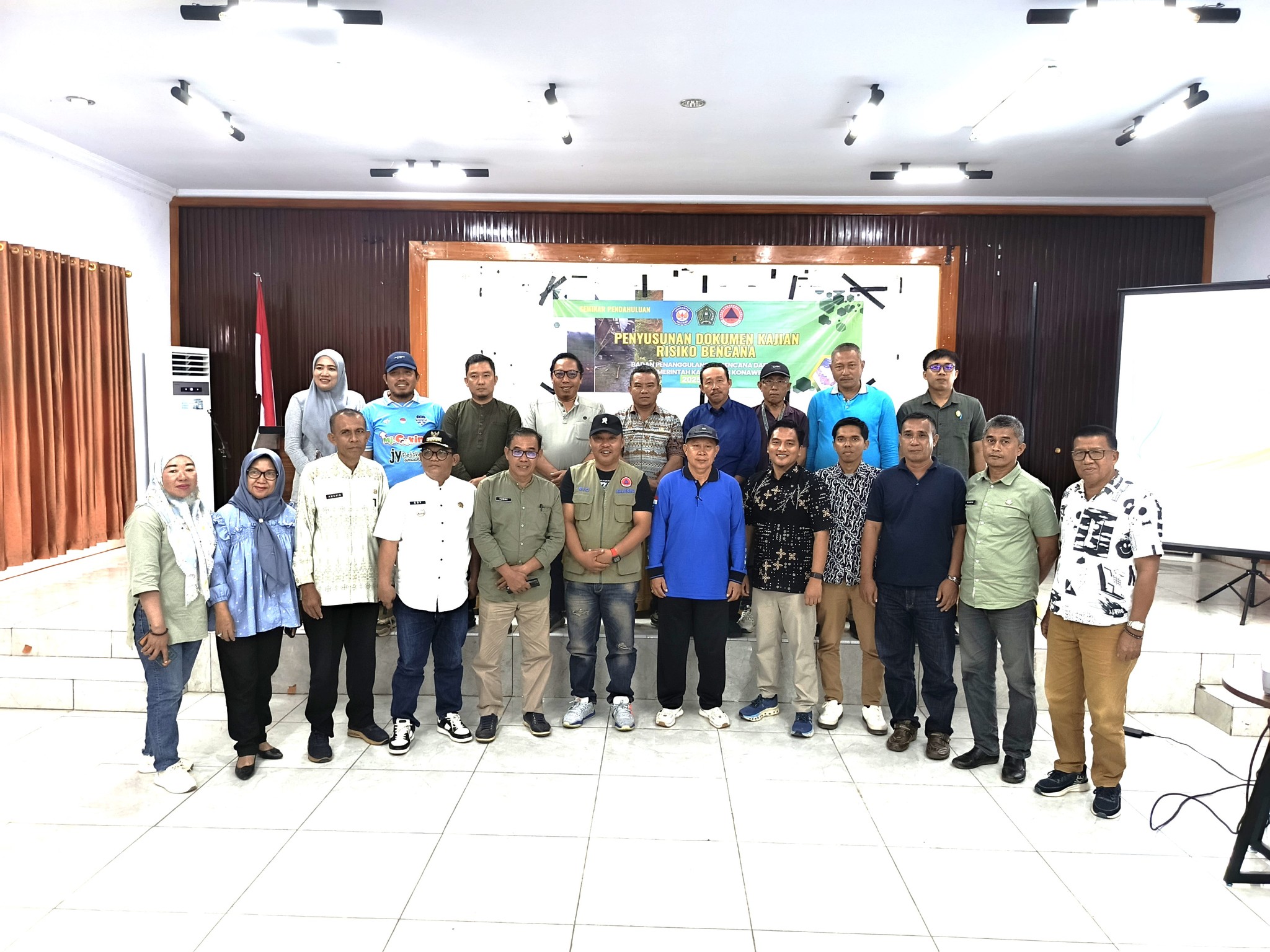 Asisten Setda Konawe III Buka Seminar Penyusunan Dokumen Kajian Risiko Bencana BPBD Tahun 2025–2030