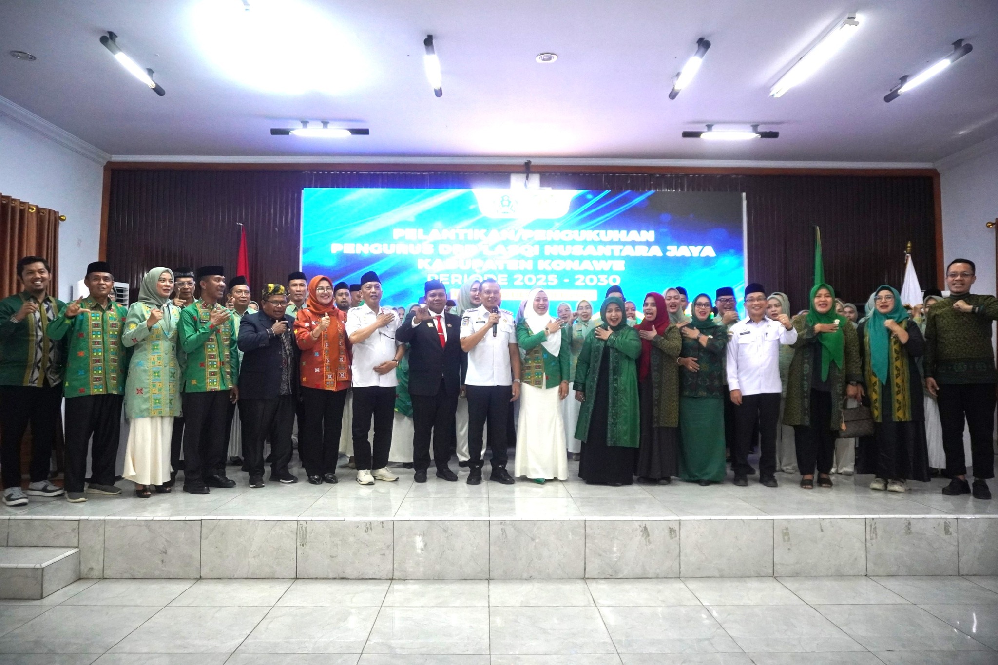 Bupati Konawe Hadiri Pengukuhan DPD Lasqi Nusantara Jaya Periode 2025–2030