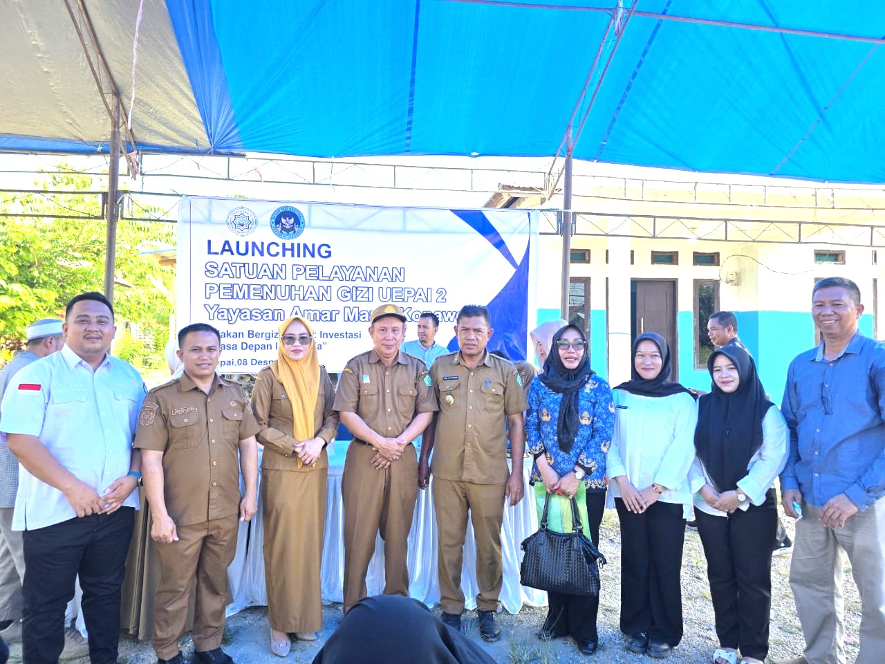 Launching MBG di Uepai, Asisten III Setda Konawe Wakili Bupati