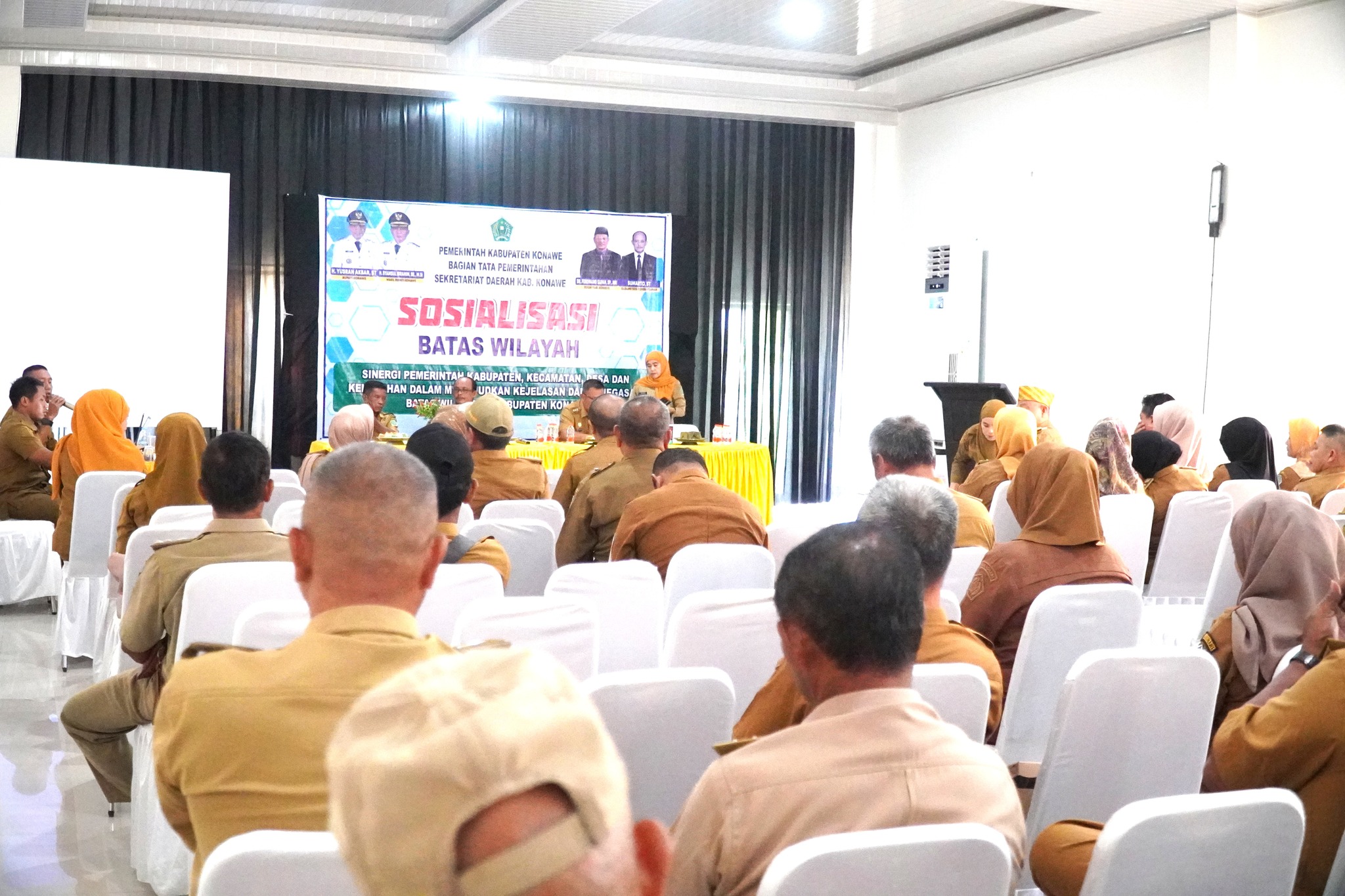 Wakil Bupati Konawe Buka Sosialisasi Penegasan Batas Wilayah Pemerintahan