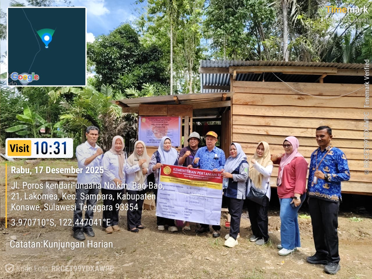 Asisten III Setda Konawe Tinjau Penyaluran Bantuan Ayam Petelur