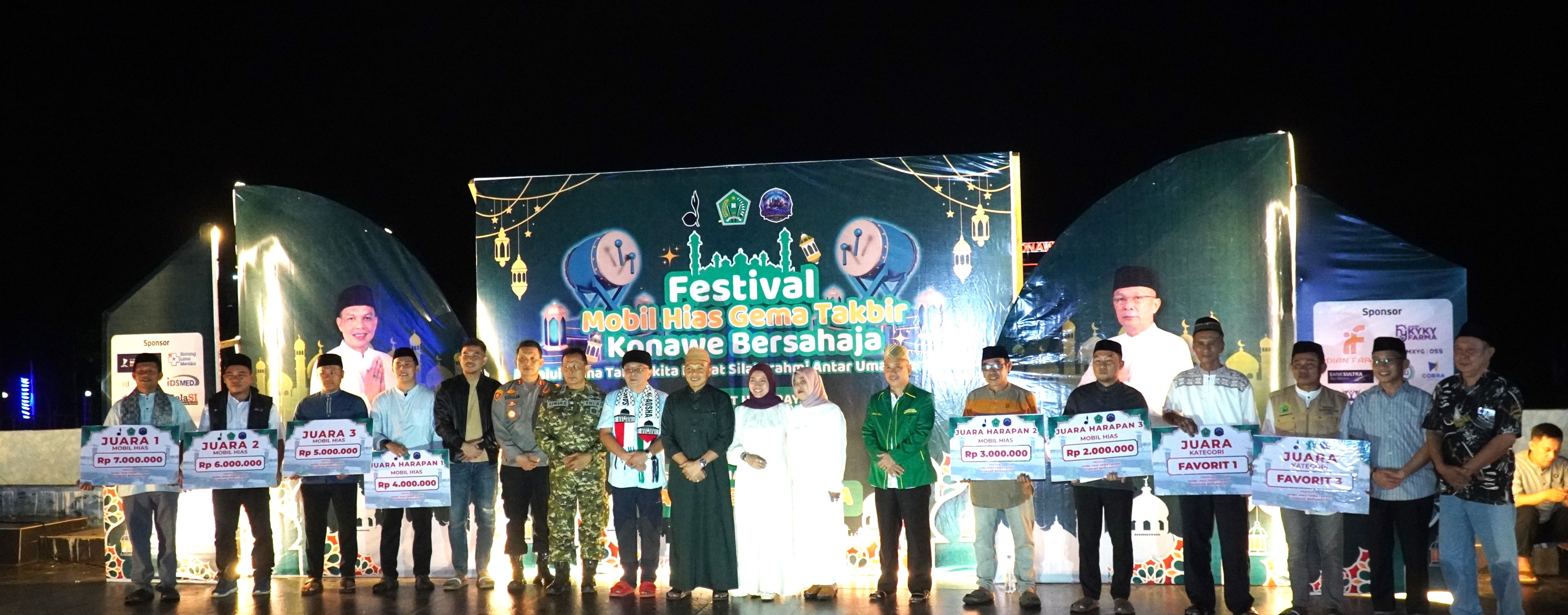 Festival Mobil Hias Gema Takbir Konawe Bersahaja Pererat Silaturahmi Antarumat