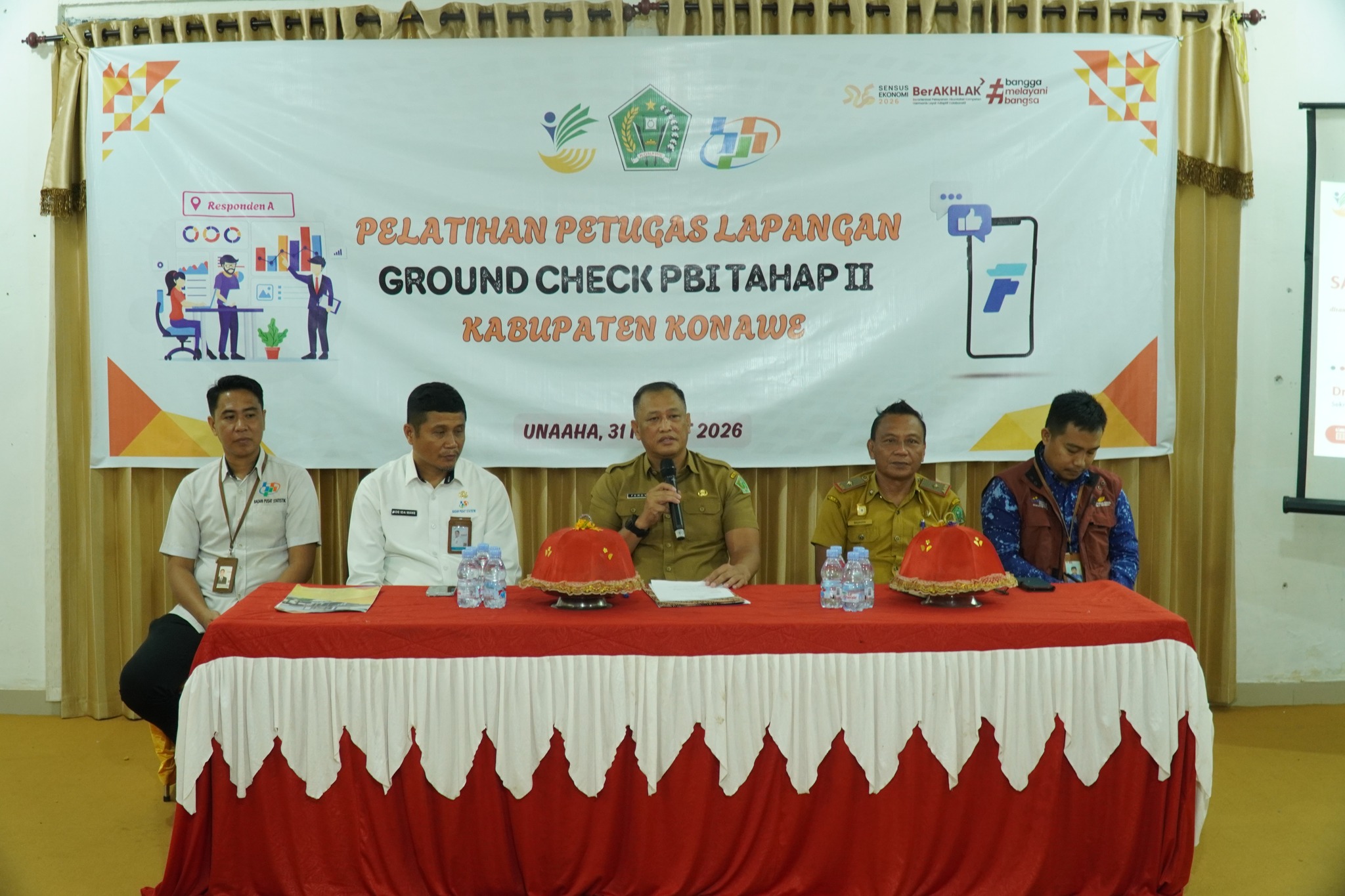 Ground Check PBI Tahap II Dimulai, Sekda Konawe Tekankan Pentingnya Data Akurat.