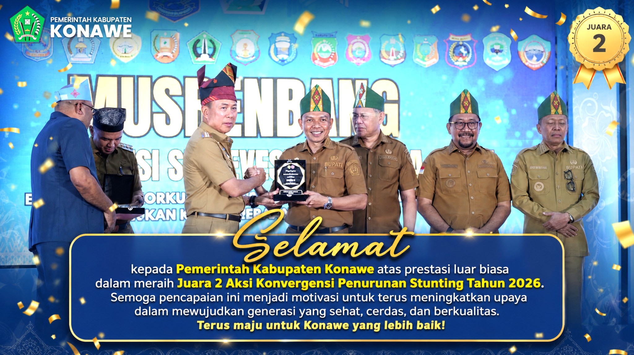 Dari Konawe untuk Generasi Sehat: Peringkat 2 Aksi Stunting se-Sulawesi Tenggara.