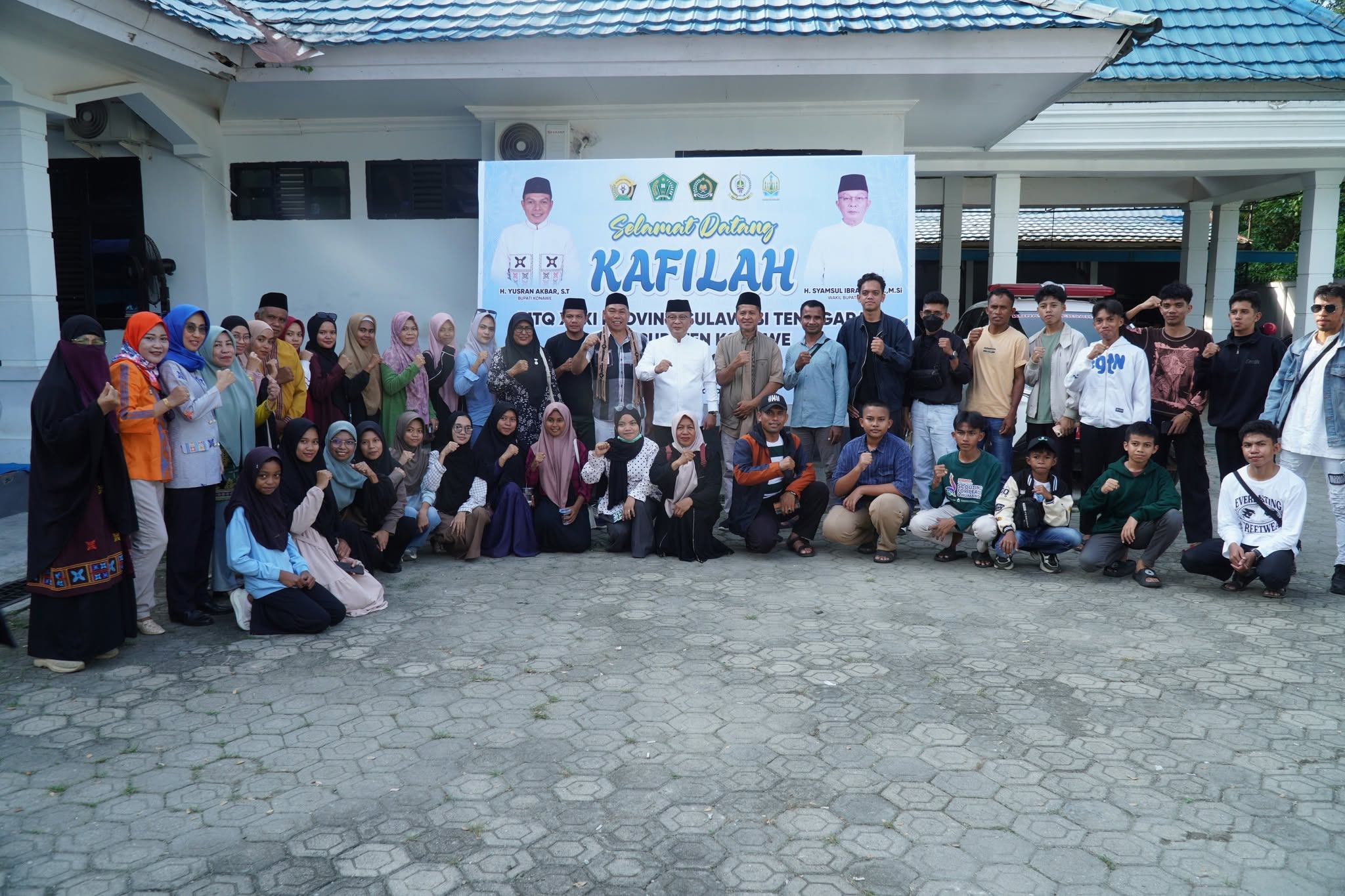 Kafilah Muna Barat Tiba di Konawe, Optimistis Berprestasi di MTQ XXXI